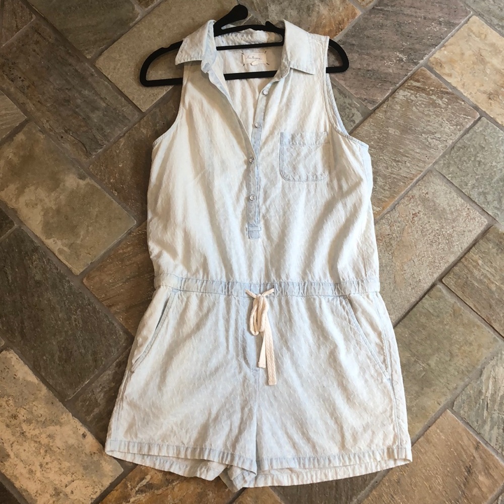 Lou And Grey Draw String Romper Size 4 - image 1